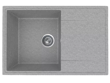 Мойка кухонная ULGRAN Practik PR-M 735-003, светло-серый