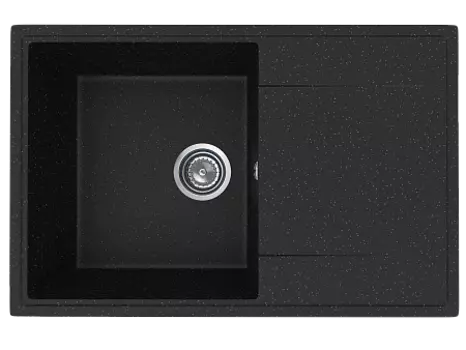 Мойка кухонная ULGRAN Practik PR-M 735-004, черный оникс