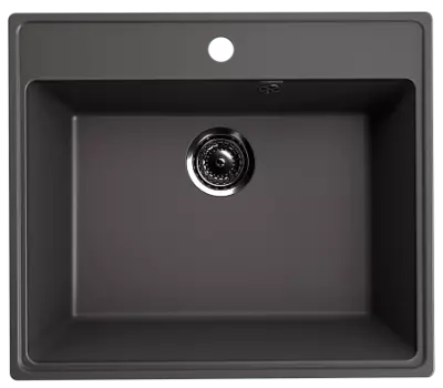 Мойка кухонная ULGRAN Quartz Forte 580-09, асфальт