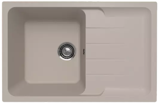 Мойка кухонная ULGRAN Quartz Gerda 780-02, лен