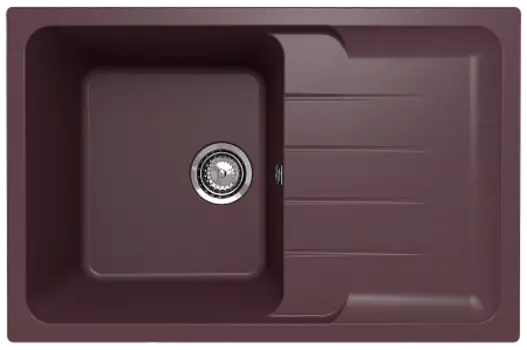 Мойка кухонная ULGRAN Quartz Gerda 780-06, трюфель