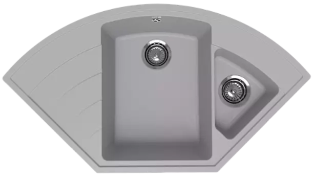 Мойка кухонная ULGRAN Quartz Marta 1000-04, платина