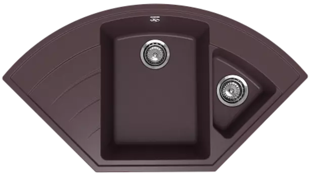 Мойка кухонная ULGRAN Quartz Marta 1000-06, трюфель