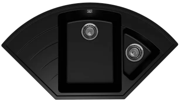 Мойка кухонная ULGRAN Quartz Marta 1000-07, уголь