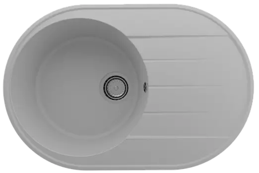 Мойка кухонная ULGRAN Quartz Nora 750-04, платина