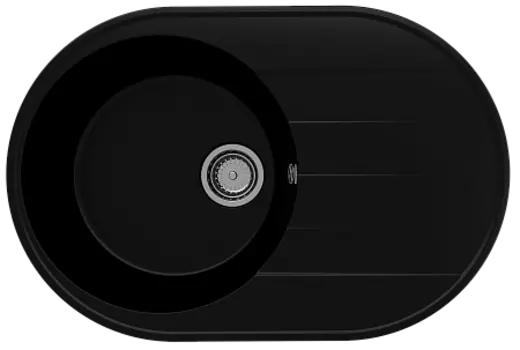 Мойка кухонная ULGRAN Quartz Nora 750-07, уголь