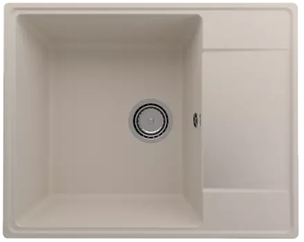 Мойка кухонная ULGRAN Quartz Prima 605-02, лен