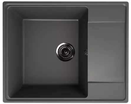 Мойка кухонная ULGRAN Quartz Prima 605-09, асфальт