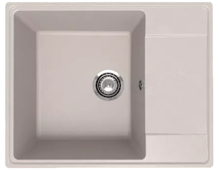 Мойка кухонная ULGRAN Quartz Prima 605-10, песок