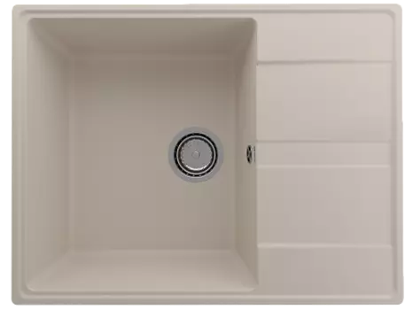Мойка кухонная ULGRAN Quartz Prima 650-02, лен