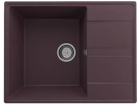 Мойка кухонная ULGRAN Quartz Prima 650-06, трюфель