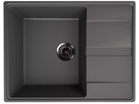 Мойка кухонная ULGRAN Quartz Prima 650-09, асфальт