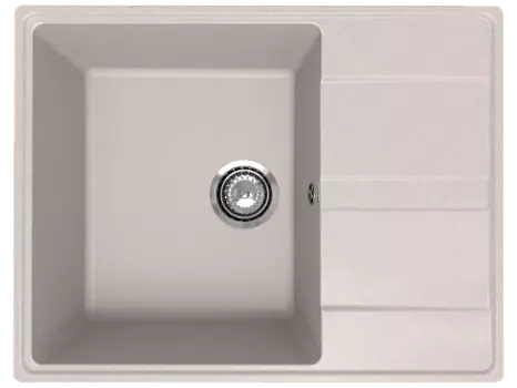 Мойка кухонная ULGRAN Quartz Prima 650-10, песок