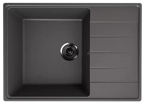 Мойка кухонная ULGRAN Quartz Prima 700-09, асфальт