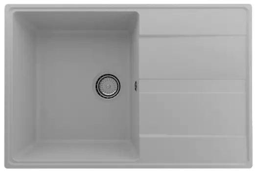 Мойка кухонная ULGRAN Quartz Prima 750-04, платина