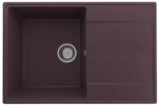 Мойка кухонная ULGRAN Quartz Prima 750-06, трюфель