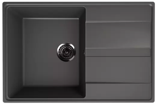 Мойка кухонная ULGRAN Quartz Prima 750-09, асфальт