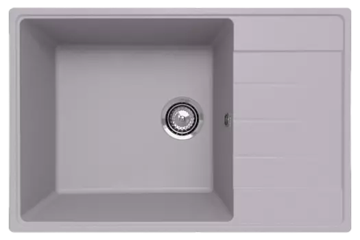 Мойка кухонная ULGRAN Quartz Prima 760-04 платина