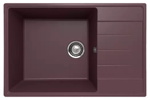 Мойка кухонная ULGRAN Quartz Prima 760-06 трюфель