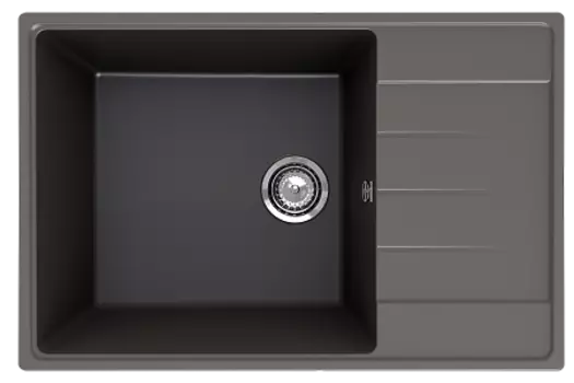 Мойка кухонная ULGRAN Quartz Prima 760-09 асфальт