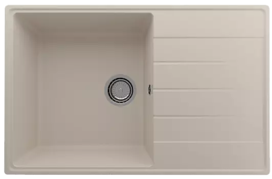 Мойка кухонная ULGRAN Quartz Prima 780-02, лен