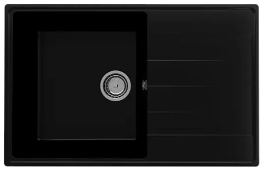 Мойка кухонная ULGRAN Quartz Prima 780-07, уголь