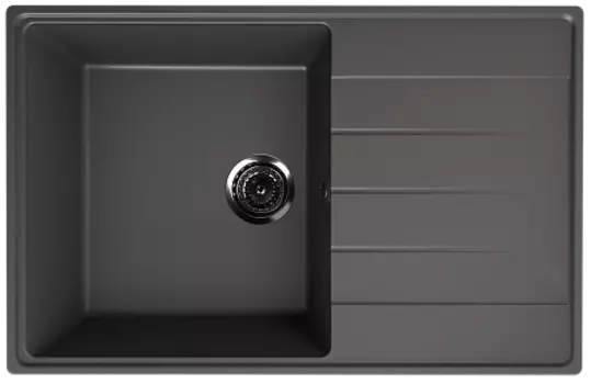 Мойка кухонная ULGRAN Quartz Prima 780-09, асфальт
