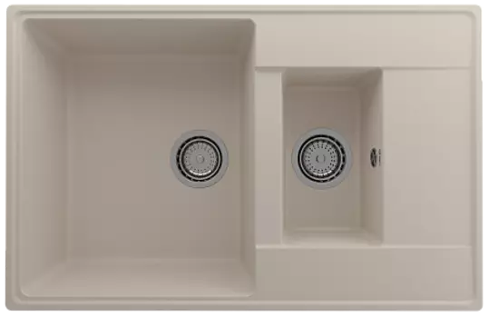 Мойка кухонная ULGRAN Quartz Prima 780 1,5 K-02, лен