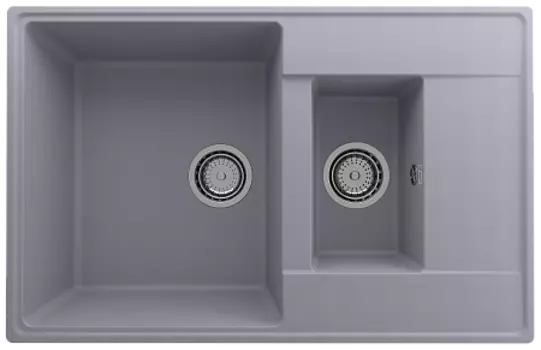 Мойка кухонная ULGRAN Quartz Prima 780 1,5 K-05, бетон