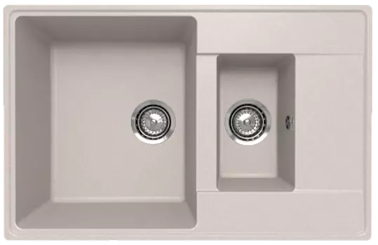 Мойка кухонная ULGRAN Quartz Prima 780 1,5 K-10, песок