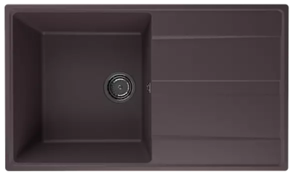 Мойка кухонная ULGRAN Quartz Prima 850-06, трюфель