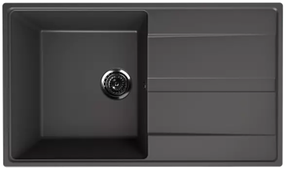 Мойка кухонная ULGRAN Quartz Prima 850-09, асфальт