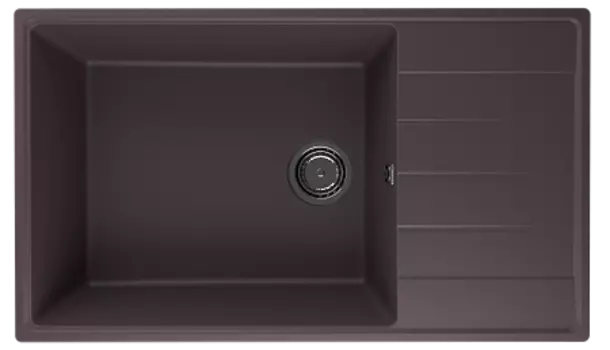 Мойка кухонная ULGRAN Quartz Prima 860-06, трюфель