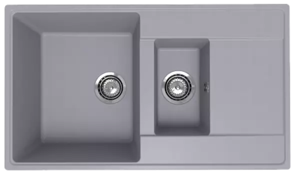 Мойка кухонная ULGRAN Quartz Prima 860 1,5 K-05 бетон