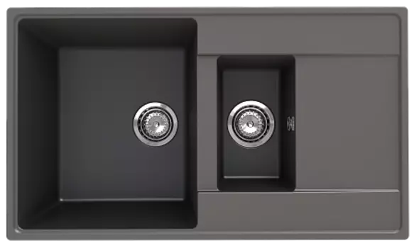 Мойка кухонная ULGRAN Quartz Prima 860 1,5 K-09 асфальт