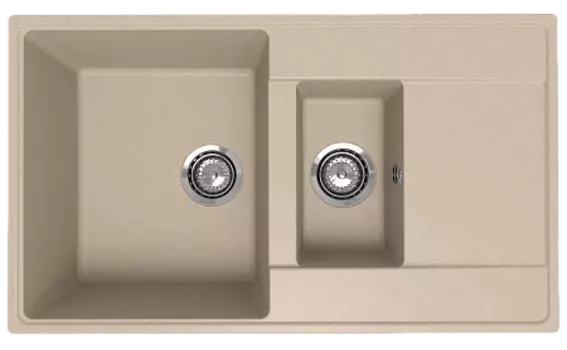 Мойка кухонная ULGRAN Quartz Prima 860 1,5 K-03 десерт