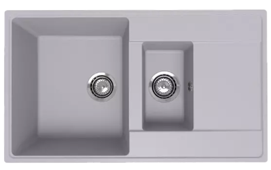 Мойка кухонная ULGRAN Quartz Prima 860 1,5 K-04 платина
