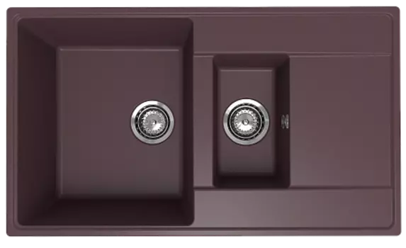 Мойка кухонная ULGRAN Quartz Prima 860 1,5 K-06 трюфель