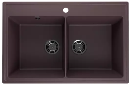 Мойка кухонная ULGRAN Quartz Ruma 780-06, трюфель