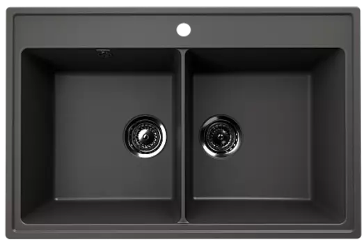 Мойка кухонная ULGRAN Quartz Ruma 780-09, асфальт