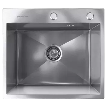 Мойка кухонная ULGRAN STEEL 500 Х 450, брашированная сталь
