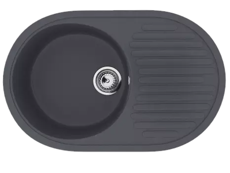 Мойка кухонная Ulgran U-107-343, антрацит