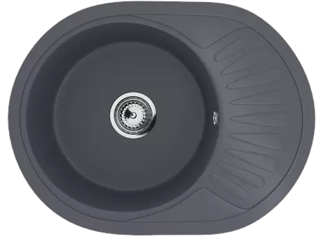 Мойка кухонная Ulgran U-107m-343, антрацит