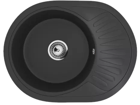 Мойка кухонная Ulgran U-107m-344, ультра-черный