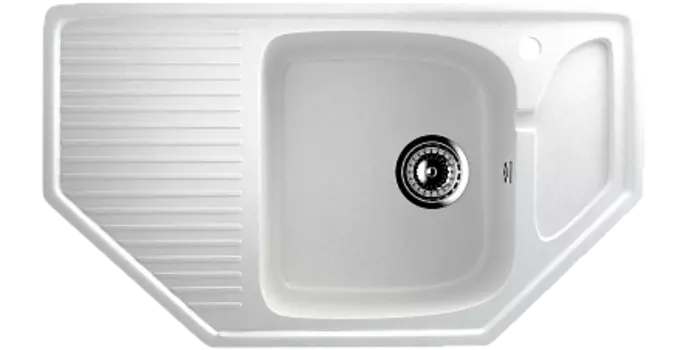 Мойка кухонная Ulgran U-109-341, ультра-белый