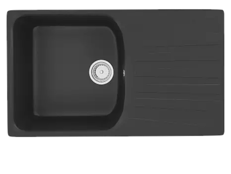 Мойка кухонная Ulgran U-203-344, ультра-черный