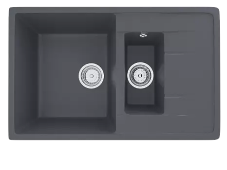 Мойка кухонная Ulgran U-205-343, антрацит