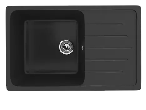 Мойка кухонная Ulgran U-400-344, ультра-черный