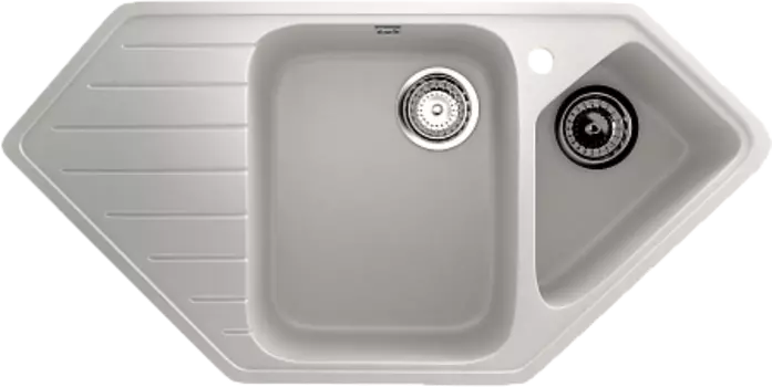 Мойка кухонная Ulgran U-409-341, ультра-белый