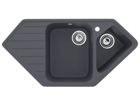 Мойка кухонная Ulgran U-409-343, антрацит